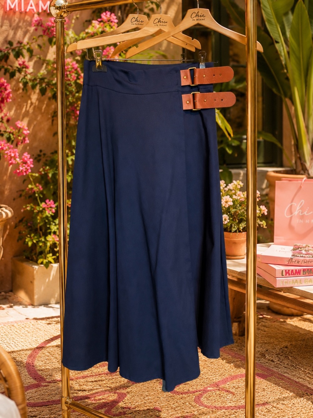 Made in Italy Cotton Wrap Around Maxi Skirt S/M